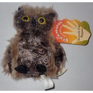 Folkmanis Screech Owl‎ Puppet with Turning Head New  life Like Realistic